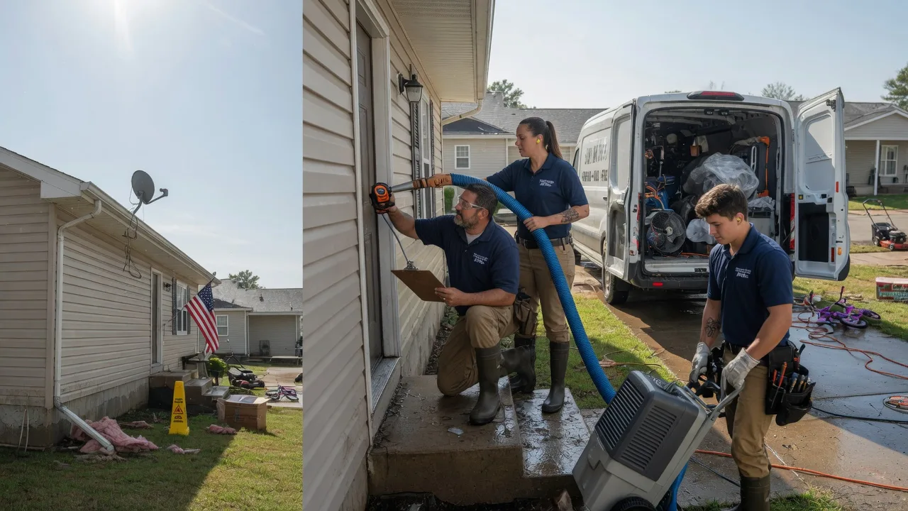 Ceiling Water Damage Restoration in Hudson, IL near me